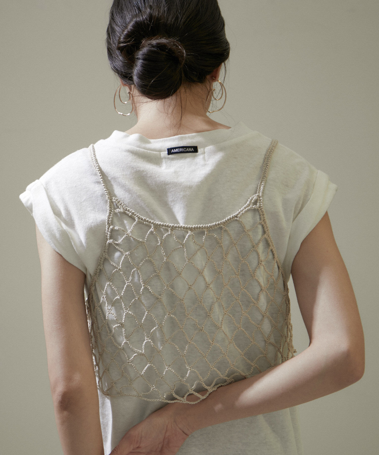 SALON adam et rope'「ビーズかぎ針キャミソール」|キャミソール|