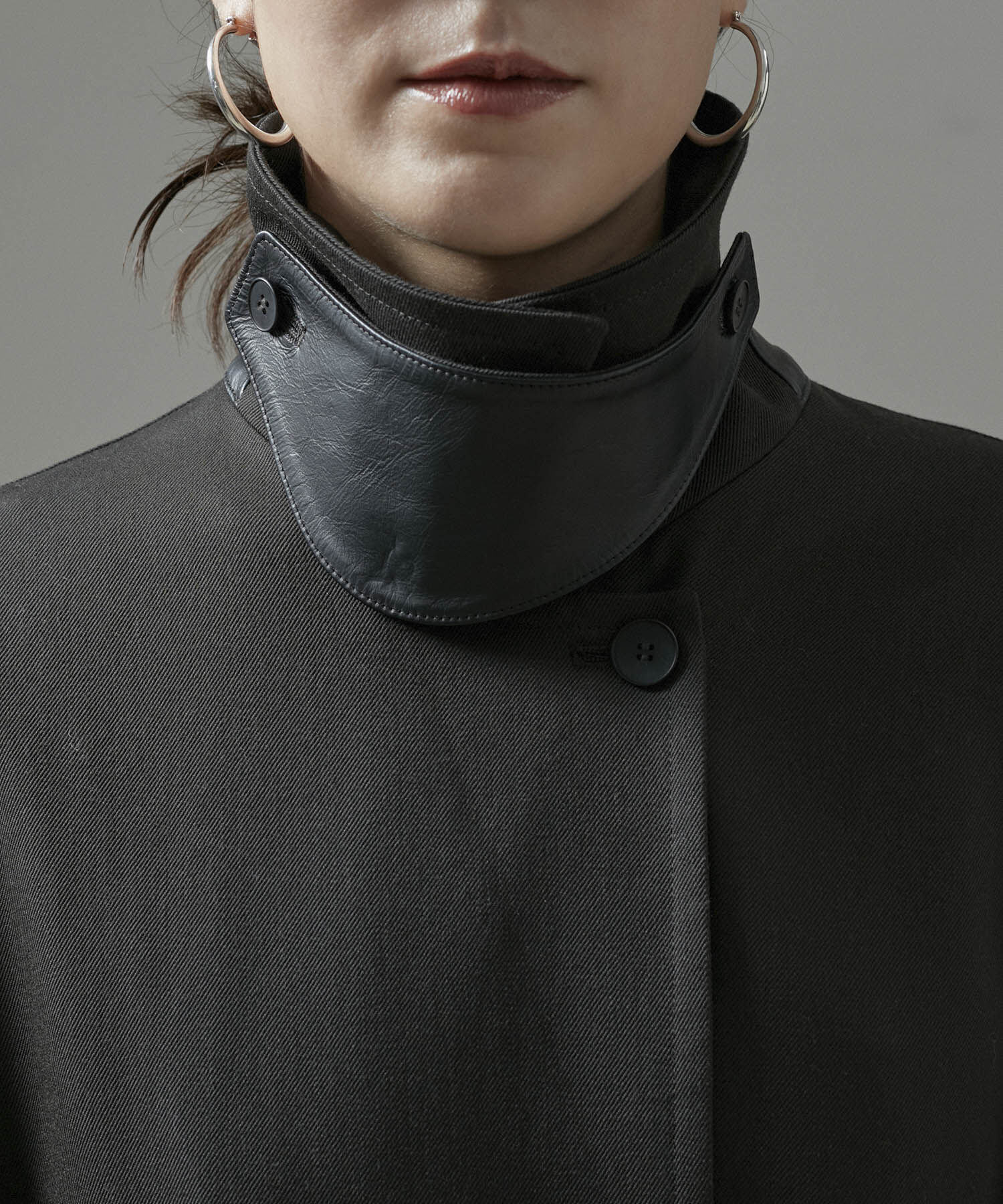 SALON adam et rope'「VISTO WOOL GABA スタンドカラーコート」|ステンカラーコート|