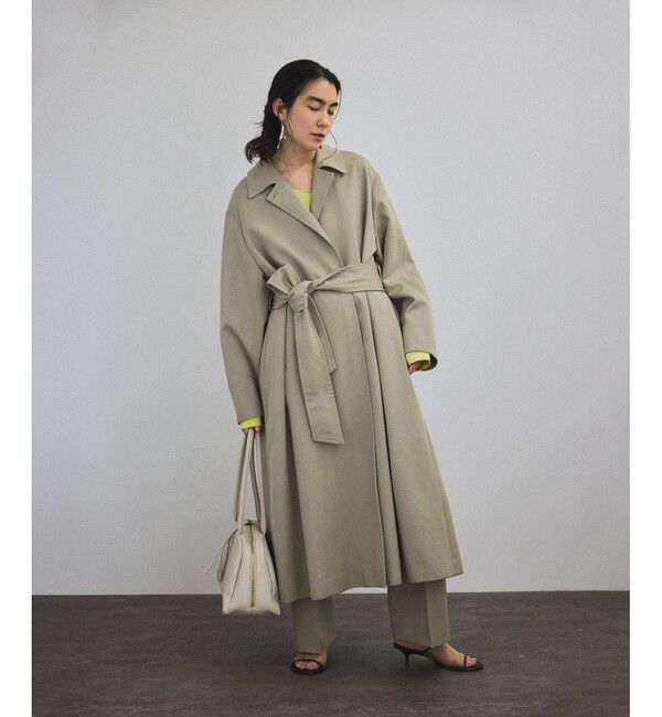 SALON adam et rope'「VISTO WOOL GABA スタンドカラーコート」|ステンカラーコート|