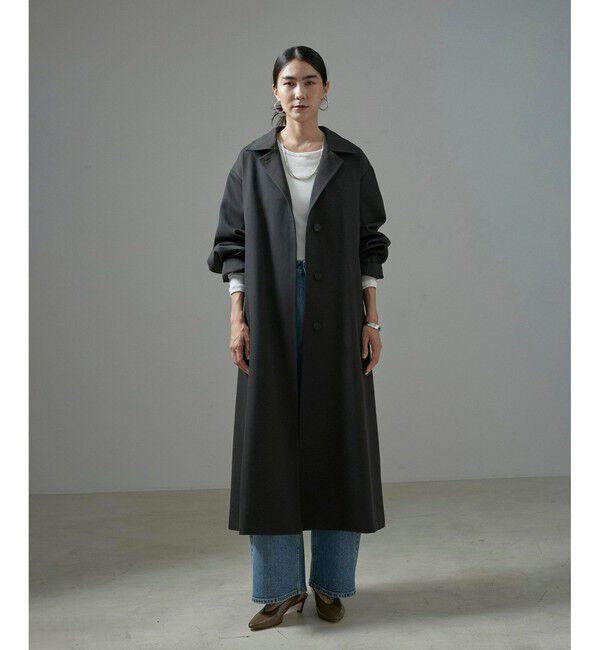 SALON adam et rope'「VISTO WOOL GABA スタンドカラーコート」|ステンカラーコート|