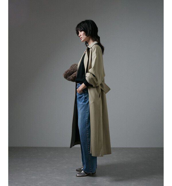 SALON adam et rope'「VISTO WOOL GABA スタンドカラーコート」|ステンカラーコート|