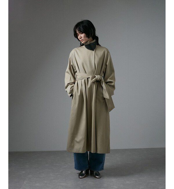 SALON adam et rope'「VISTO WOOL GABA スタンドカラーコート」|ステンカラーコート|