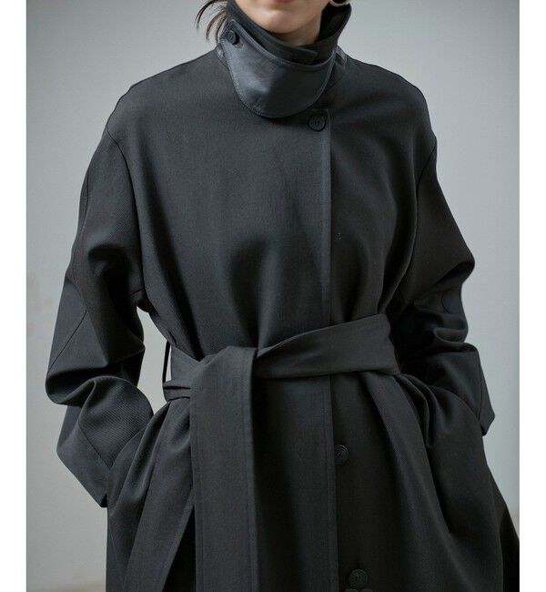 SALON adam et rope'「VISTO WOOL GABA スタンドカラーコート」|ステンカラーコート|