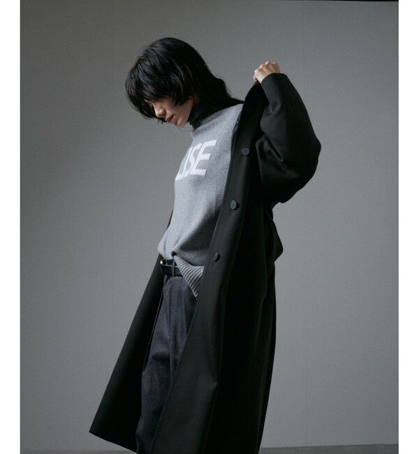 SALON adam et rope'「VISTO WOOL GABA スタンドカラーコート」|ステンカラーコート|