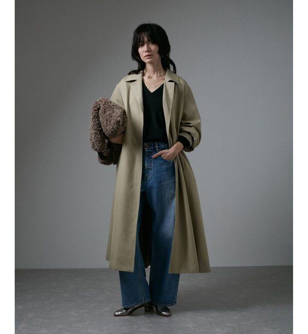 SALON adam et rope'「VISTO WOOL GABA スタンドカラーコート」|ステンカラーコート|