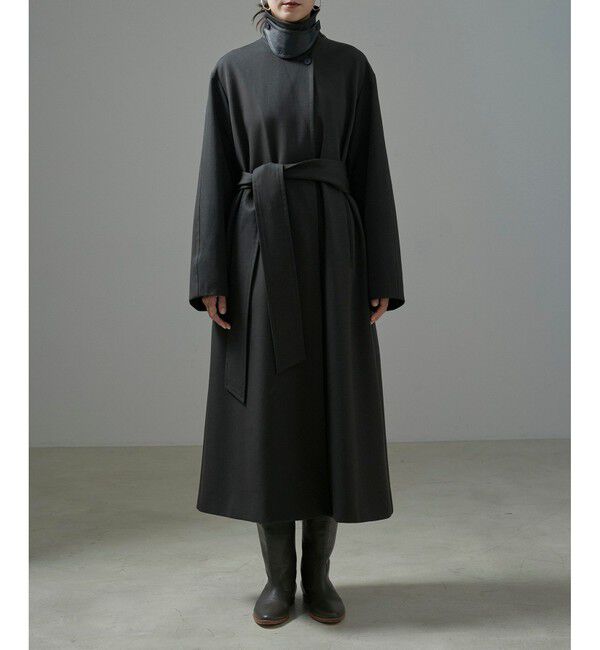 SALON adam et rope'「VISTO WOOL GABA スタンドカラーコート」|ステンカラーコート|