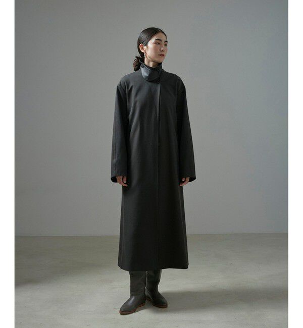 SALON adam et rope'「VISTO WOOL GABA スタンドカラーコート」|ステンカラーコート|