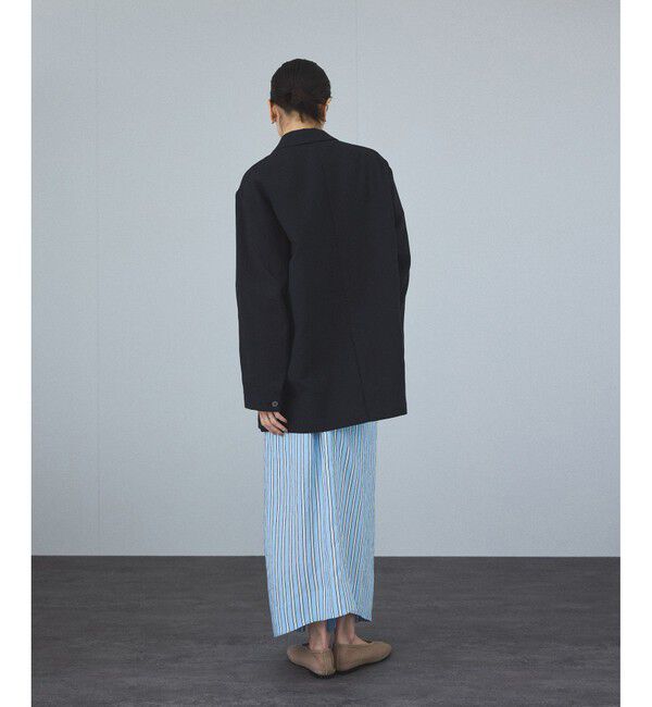 SALON adam et rope'「ストライプアシンメトリーロングスカート」|スカート|