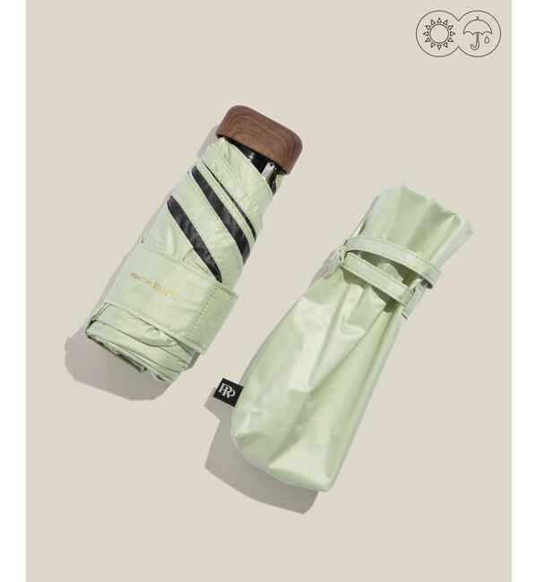 ROPE「マイクロコンパクト 折りたたみ傘【晴雨兼用】【遮光率100%】【UPF50＋】」|傘|ライトグリン(33)