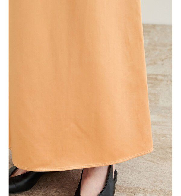 ROPE「【洗える】シャイニーサテンキャミワンピース」|ドレス|