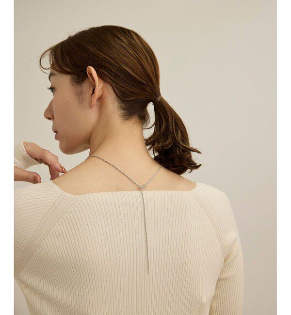 ROPE'「ロープチェーンラリエット」|ネックレス|シルバー