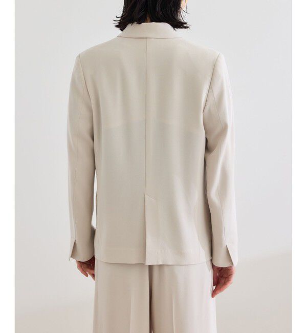 ROPE「バックサテンダブルブレストジャケット」|テーラードジャケット|