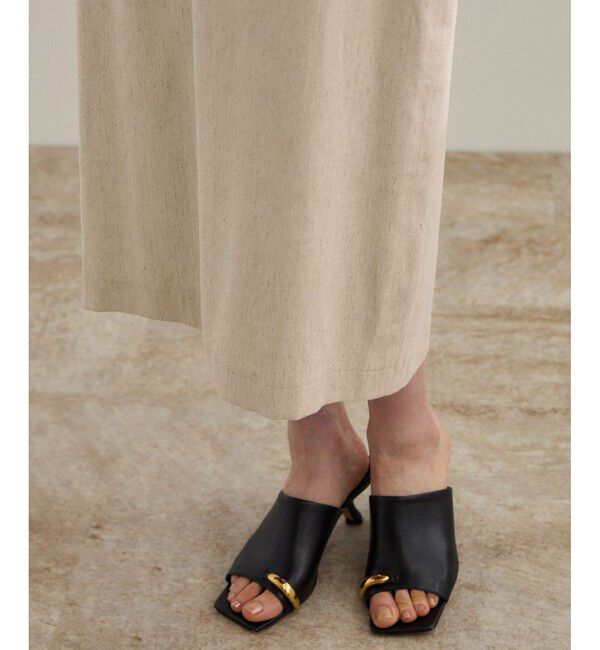 ROPE「【洗える】サテンリネン ポケット付きタイトスカート【34サイズ/J'aDoRe・店舗限定】/25SS」|スカート|