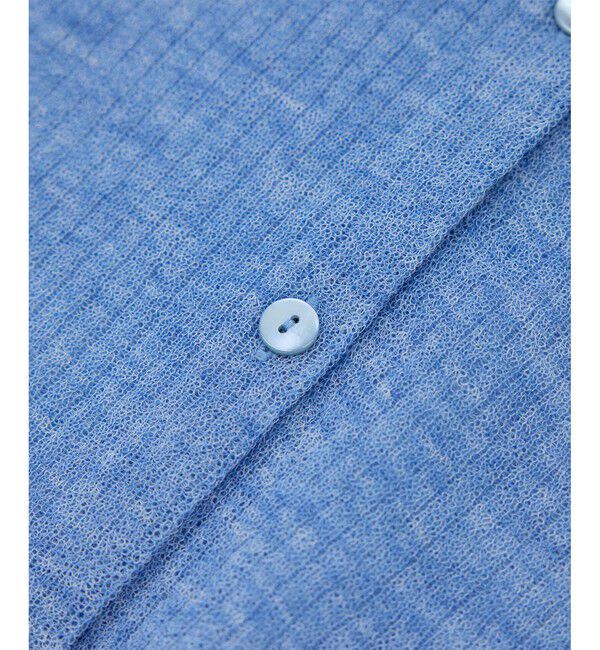 ROPE「【洗える】シアークロップドポロニット」|カーディガン|