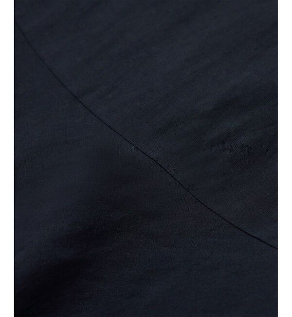 ROPE「レーヨンリネン スラッシュドネックワンピース【セットジャケット対応】」|ワンピース|