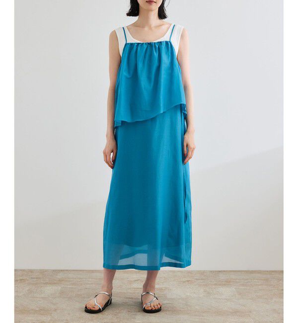 ROPE「コットンシルクワンピース/洗える」|ワンピース|