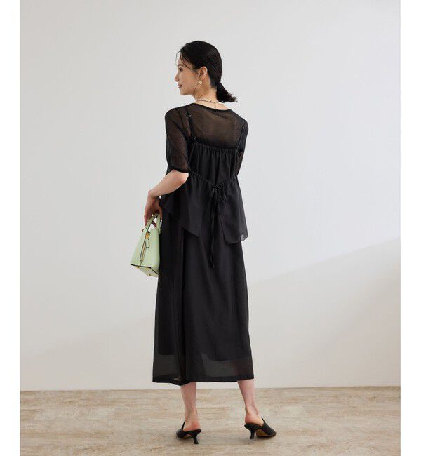 ROPE「コットンシルクワンピース/洗える」|ワンピース|