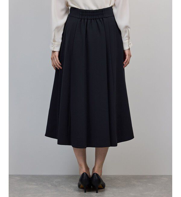 ROPE「トリアセダブルクロス ハイウエストフレアスカート/イージーケア・セットアップ対応・25AW」|スカート|