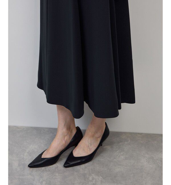 ROPE「トリアセダブルクロス ハイウエストフレアスカート/イージーケア・セットアップ対応・25AW」|スカート|