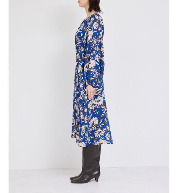 ROPE「シアープリントボリュームスリーブワンピース」|ワンピース|