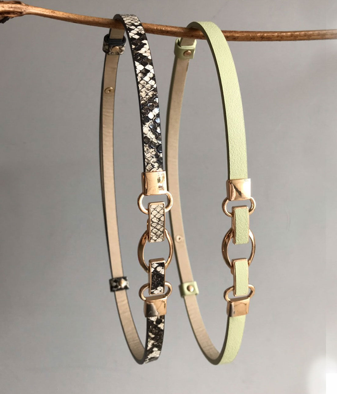 VIS「10mm幅スリーオーバルスライドベルト」|ベルト|