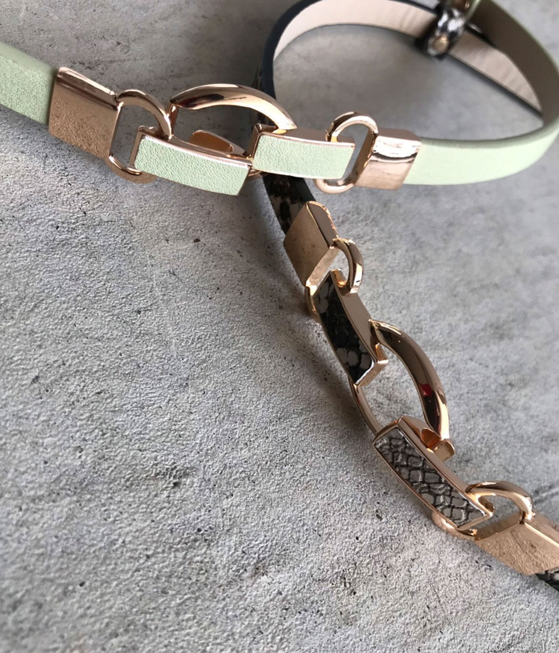 VIS「10mm幅スリーオーバルスライドベルト」|ベルト|