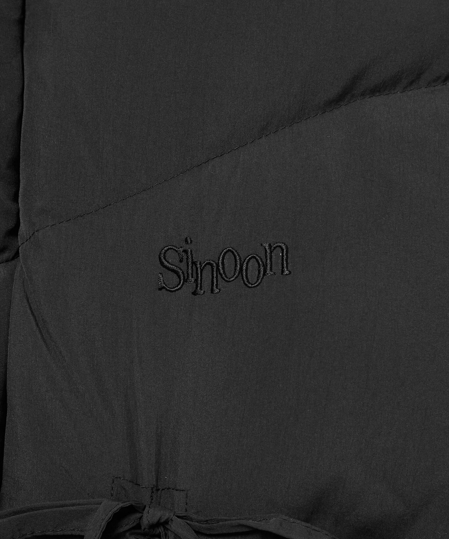 VIS「【韓国人気ブランド/sinoon】リボンディテールダウンベスト」|ダウン|