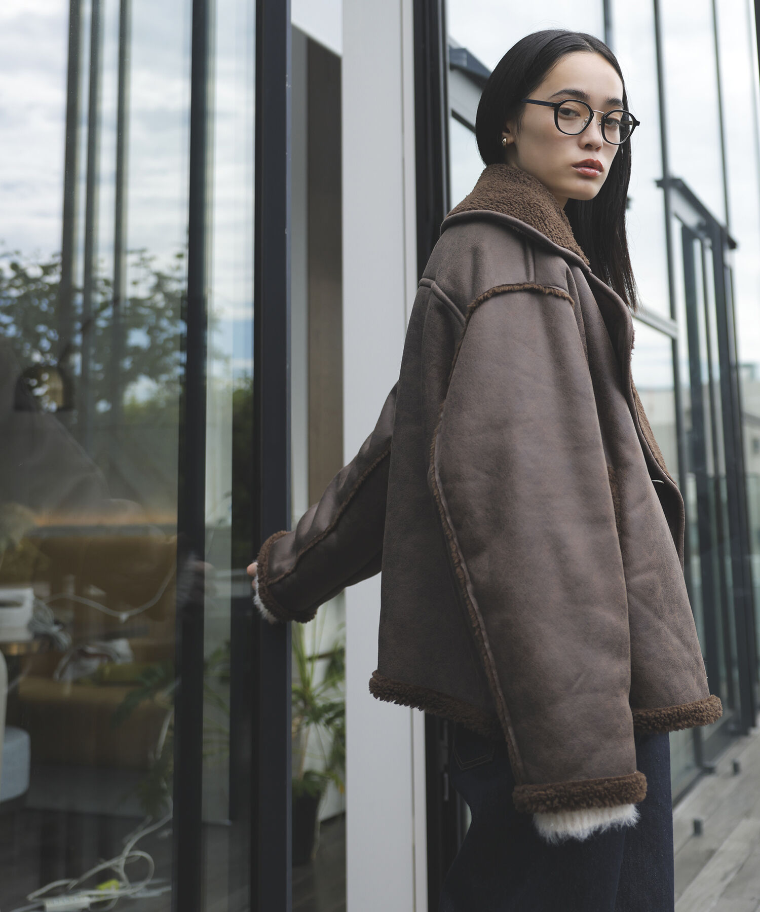 VIS「切替ディテールエコムートンフライトジャケット」|その他|