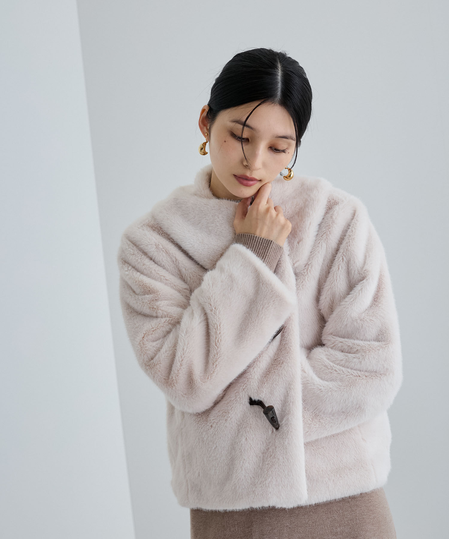 VIS「エコファーダッフルブルゾン」|ダッフルコート|