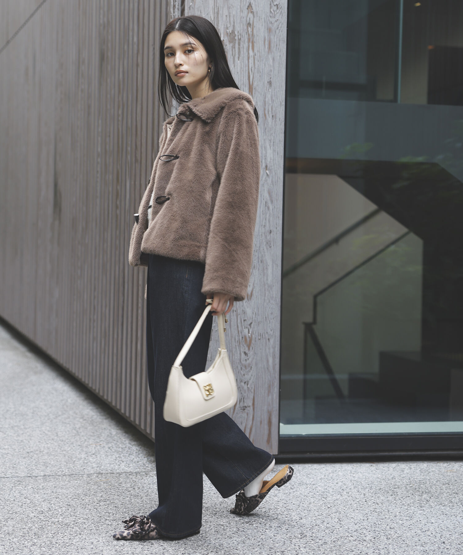 VIS「エコファーダッフルブルゾン」|ダッフルコート|