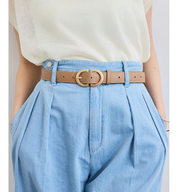 VIS「28mm幅ダブルDバックルベルト」|ベルト|ベージュ(27)