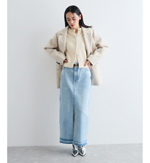 VIS「【洗える】アイラインウォシュデニムスカート」|スカート|