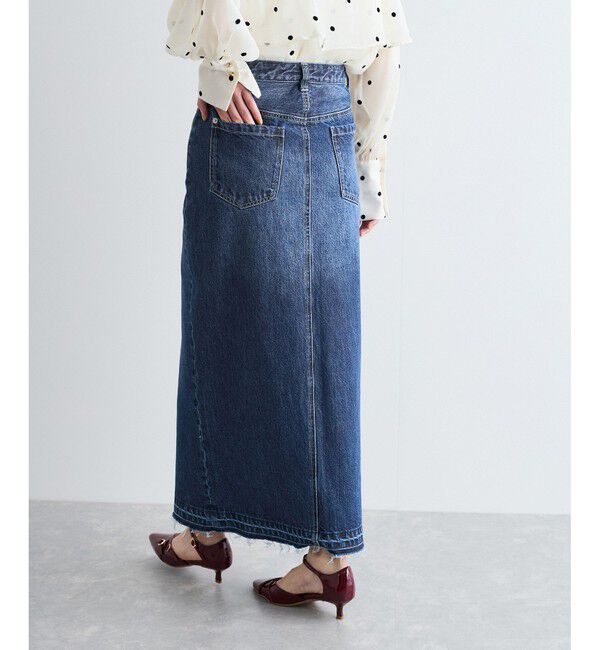 VIS「【洗える】アイラインウォシュデニムスカート」|スカート|
