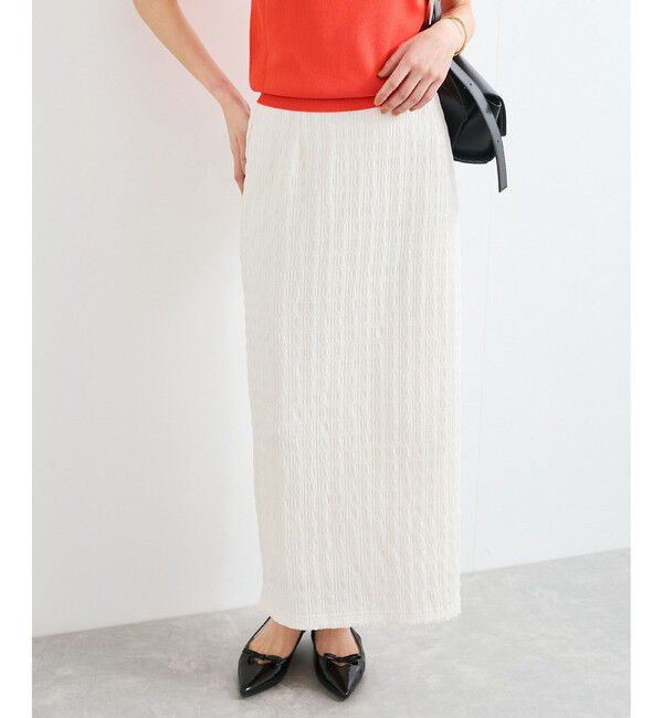 VIS「【新色追加】【接触冷感】膨れジャガードナロースカート」|スカート|