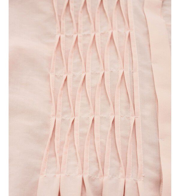 VIS「【接触冷感/洗える】気流染めスモッキングブラウス」|シャツ・ブラウス|