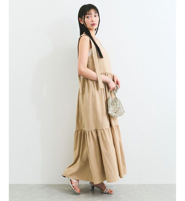VIS「【WEB限定】ロングストラップサマードレス」|ワンピース|