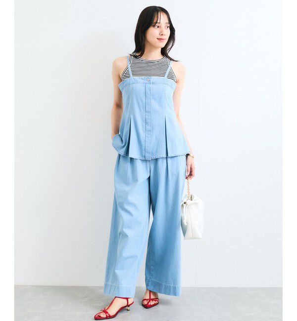 VIS「ライトオンスデニムビスチェ」|キャミソール|