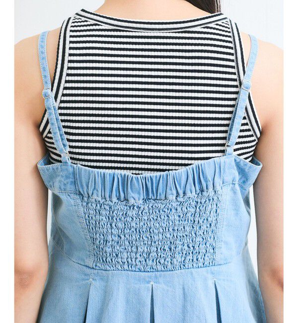 VIS「ライトオンスデニムビスチェ」|キャミソール|