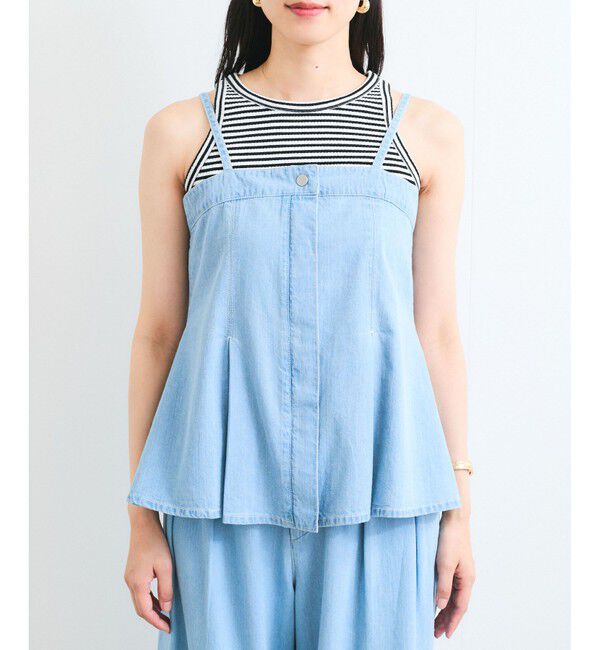 VIS「ライトオンスデニムビスチェ」|キャミソール|