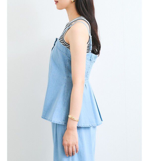 VIS「ライトオンスデニムビスチェ」|キャミソール|
