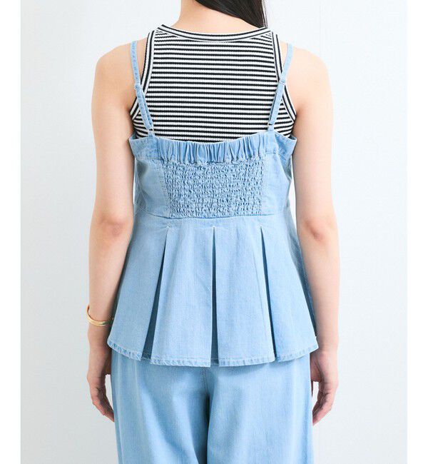 VIS「ライトオンスデニムビスチェ」|キャミソール|