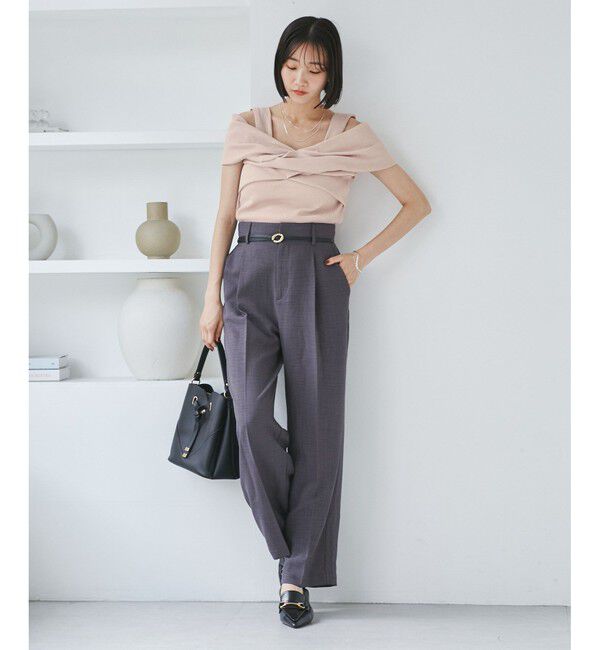 VIS「ねじれオフショルプルオーバー」|ニット・セーター|