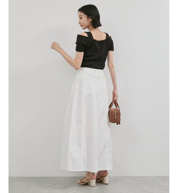 VIS「ねじれオフショルプルオーバー」|ニット・セーター|