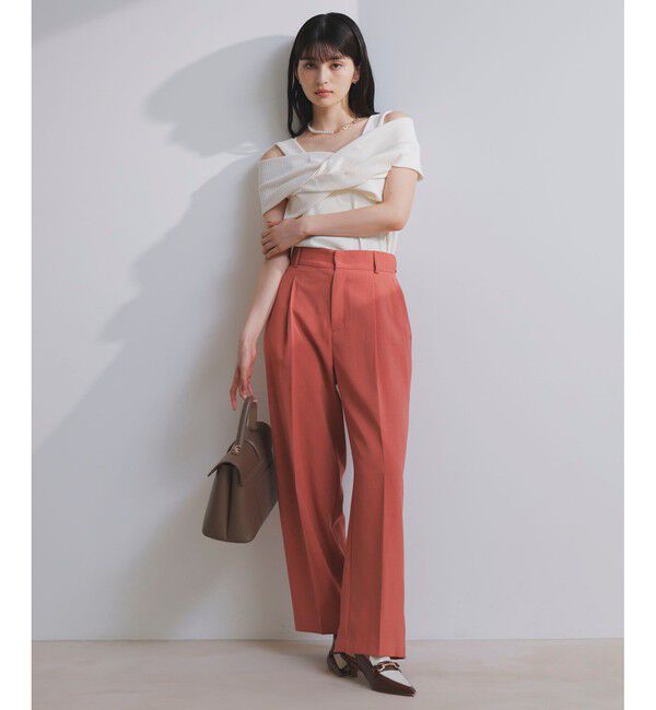 VIS「ねじれオフショルプルオーバー」|ニット・セーター|