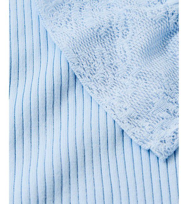 VIS「レース編みドッキングニット」|ニット・セーター|