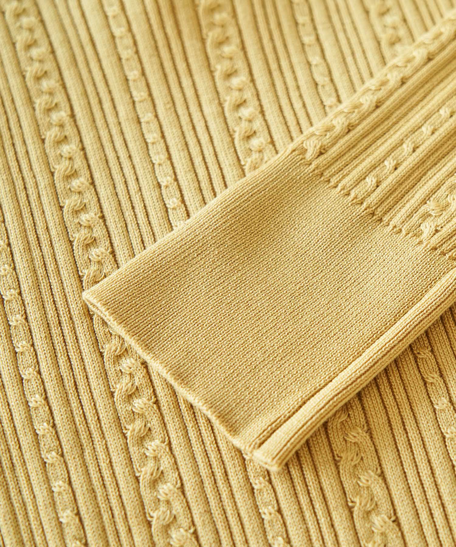 Rope&rsquo;Picnic「洗濯機OK/BIO GRACEミニケーブルニットプルオーバー」|ニット・セーター|