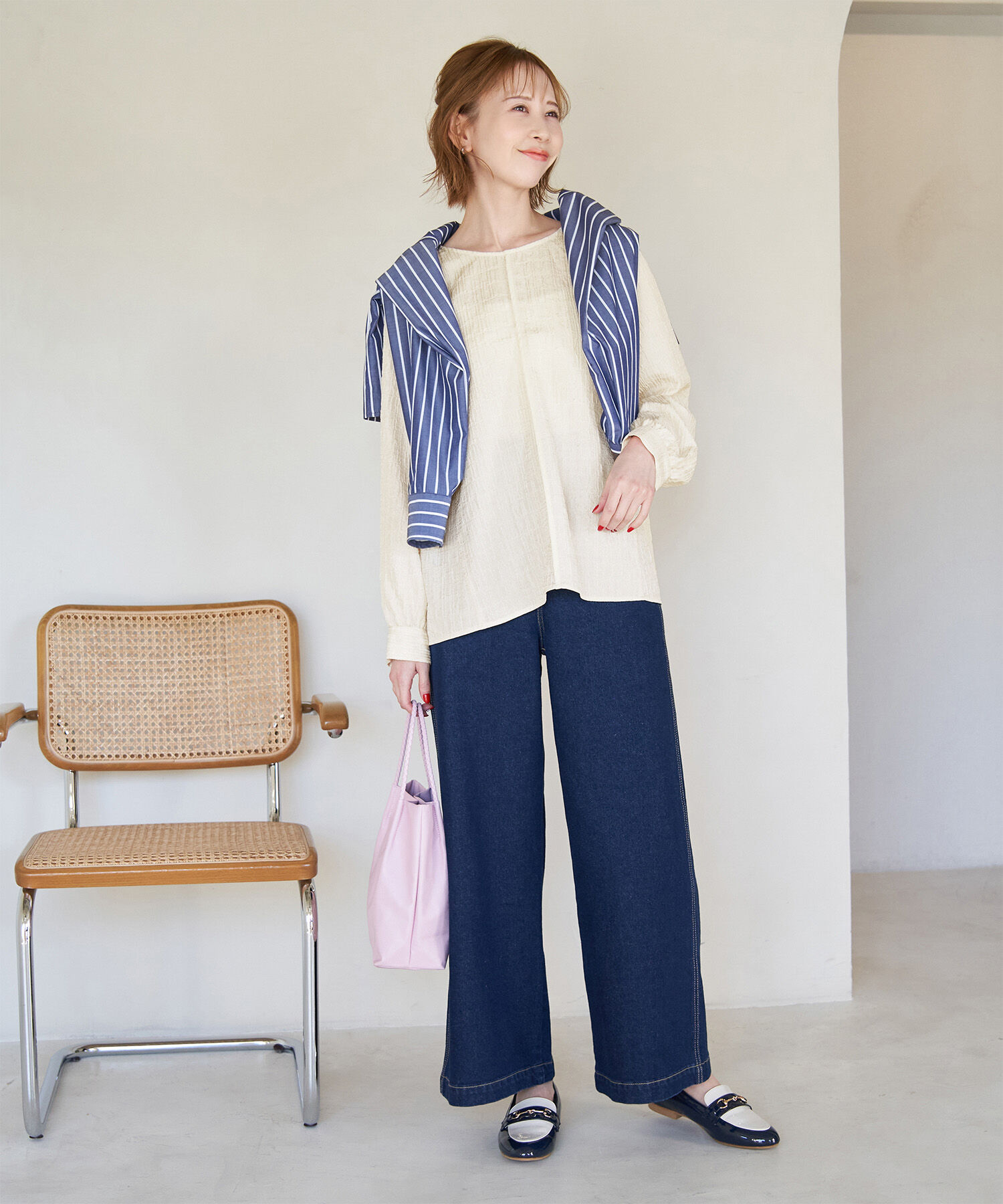 Rope&rsquo;Picnic「ジャガードチュニックブラウス」|シャツ・ブラウス|