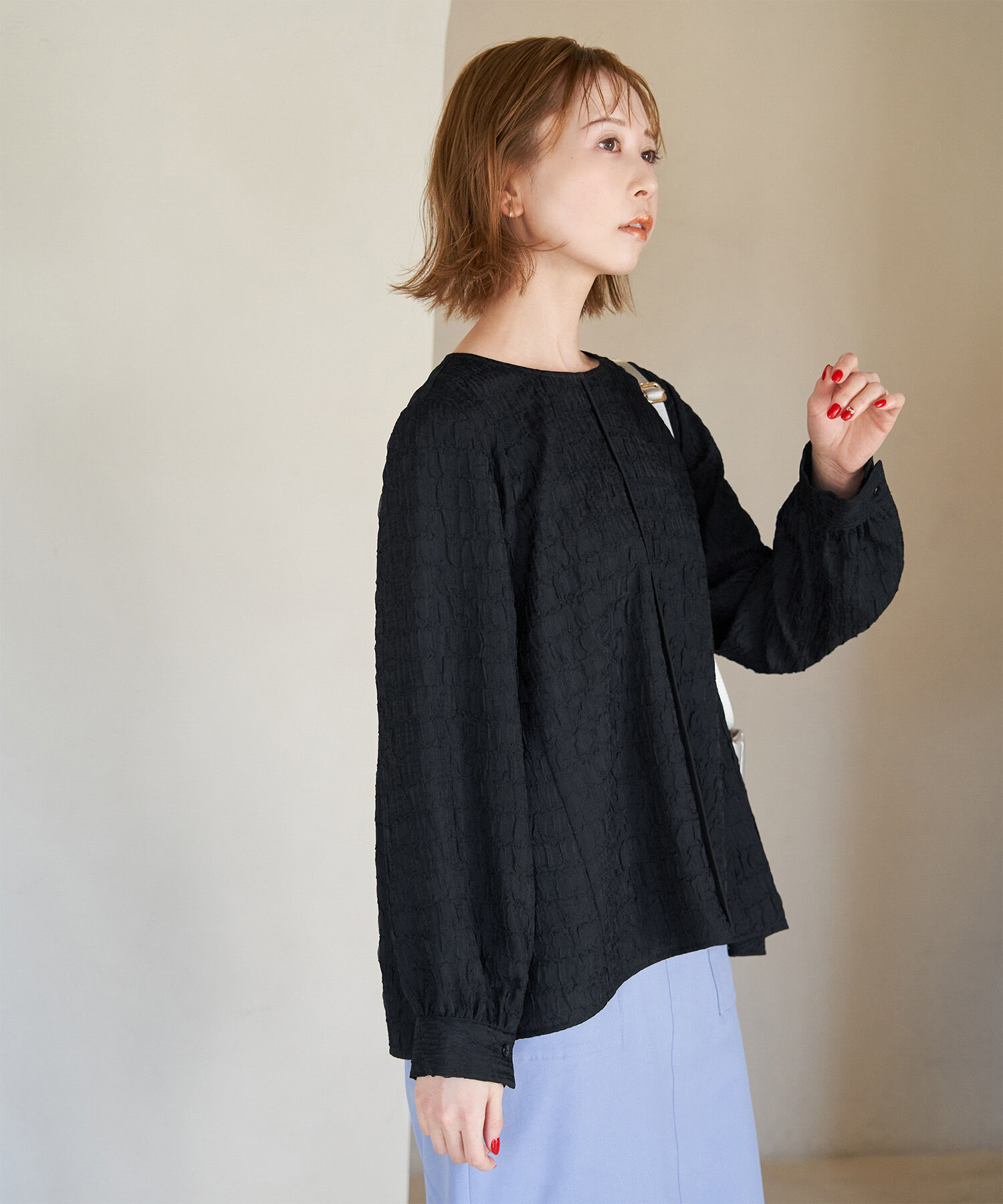 Rope&rsquo;Picnic「ジャガードチュニックブラウス」|シャツ・ブラウス|