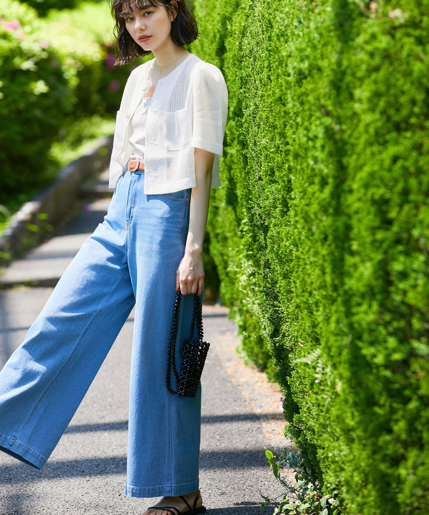 Rope&rsquo;Picnic「【ご好評につき追加生産】カーディジャケット」|ノーカラージャケット|