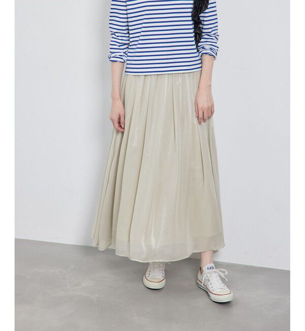 Rope&rsquo;Picnic「箔プリントスカート」|スカート|